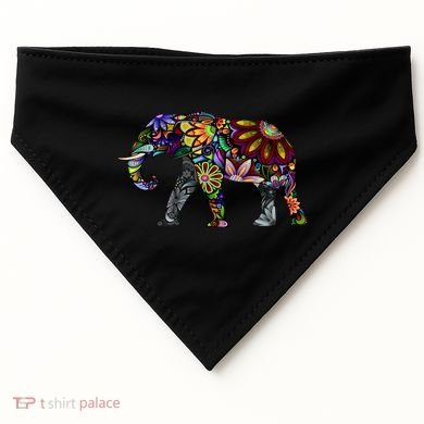 Cheerful Elephant USA-Made Doggie Bandana