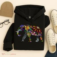 Cheerful Elephant Hoodie thumb 4