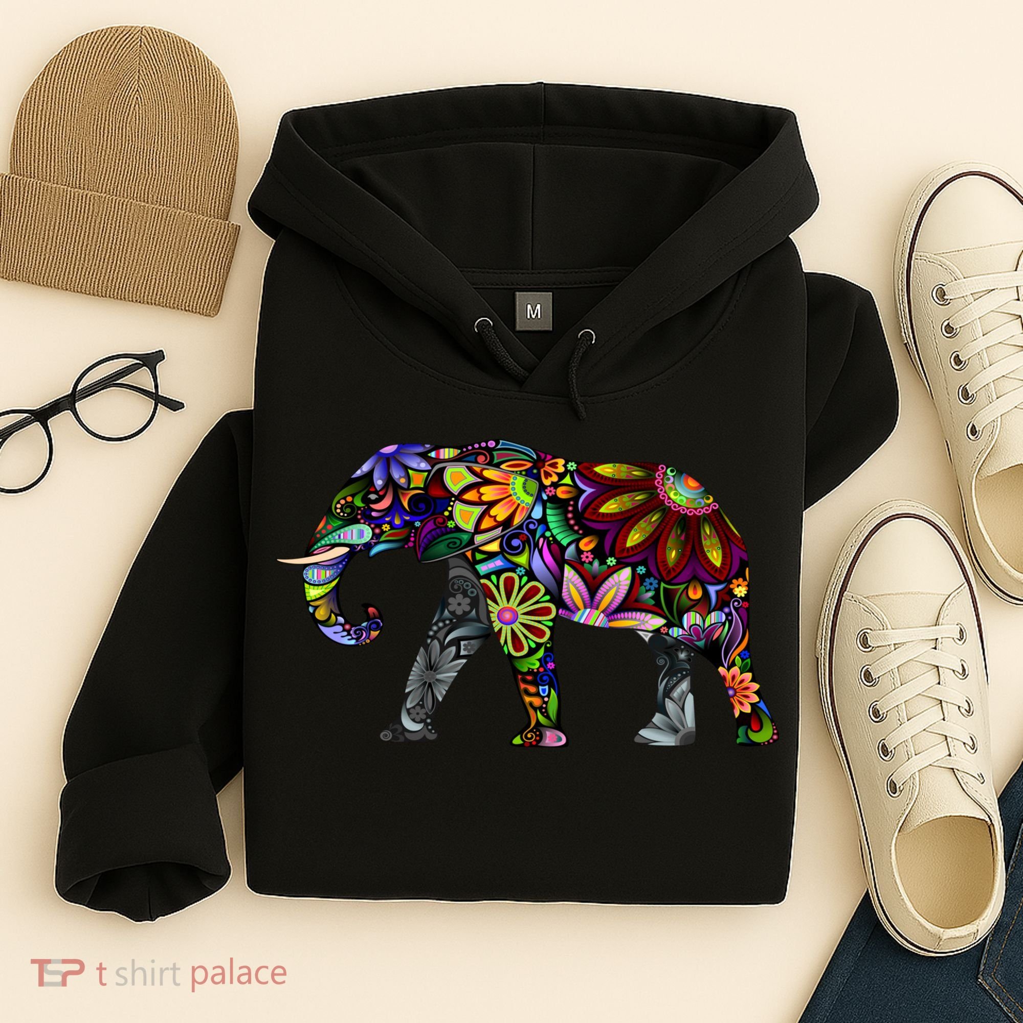 Cheerful Elephant Hoodie