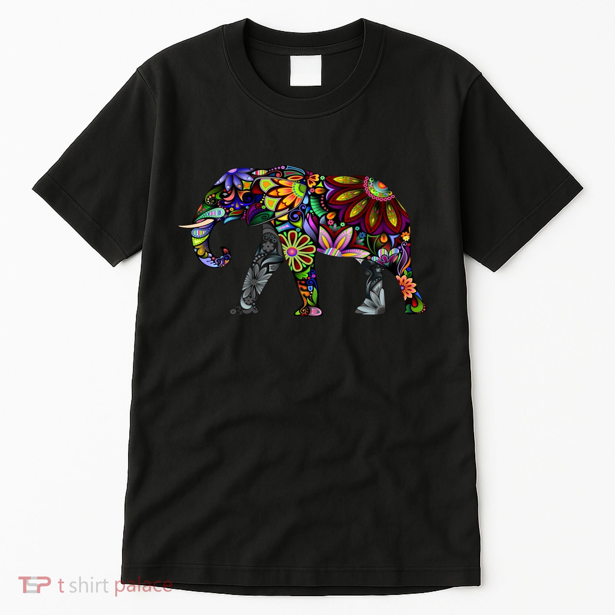 Cheerful Elephant Tall T-Shirt