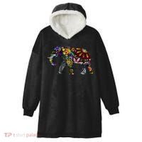 Cheerful Elephant Hooded Wearable Blanket thumb 0