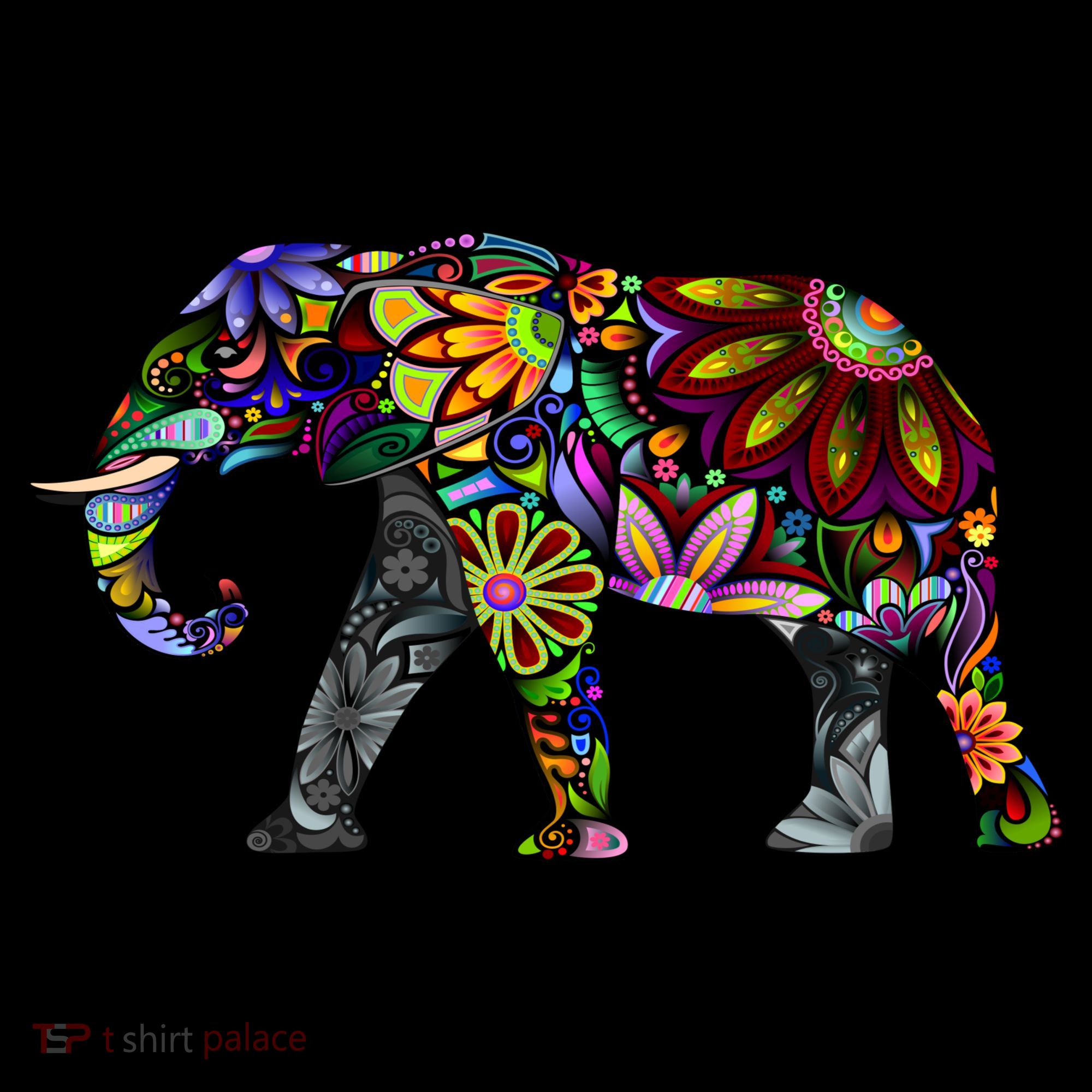 Cheerful Elephant Button