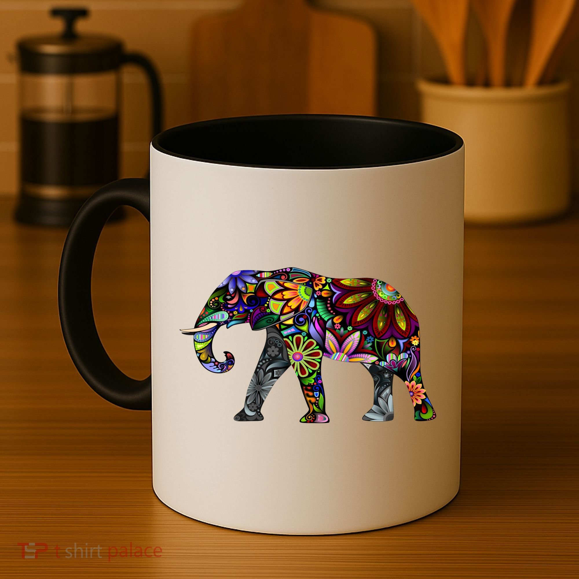Cheerful Elephant Coffee Mug