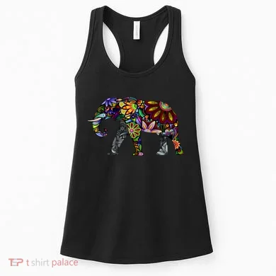 Cheerful Elephant Women's Tank Top