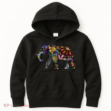 Cheerful Elephant Kids Hoodie