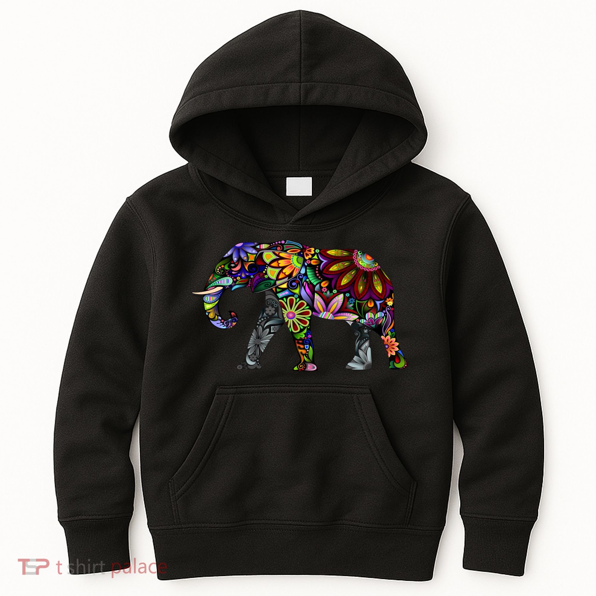 Cheerful Elephant Kids Hoodie