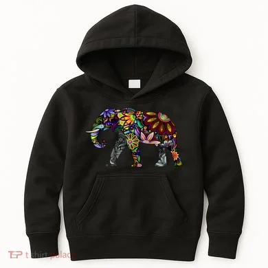 Cheerful Elephant Kids Hoodie