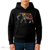 Cheerful Elephant Kids Hoodie thumb 4