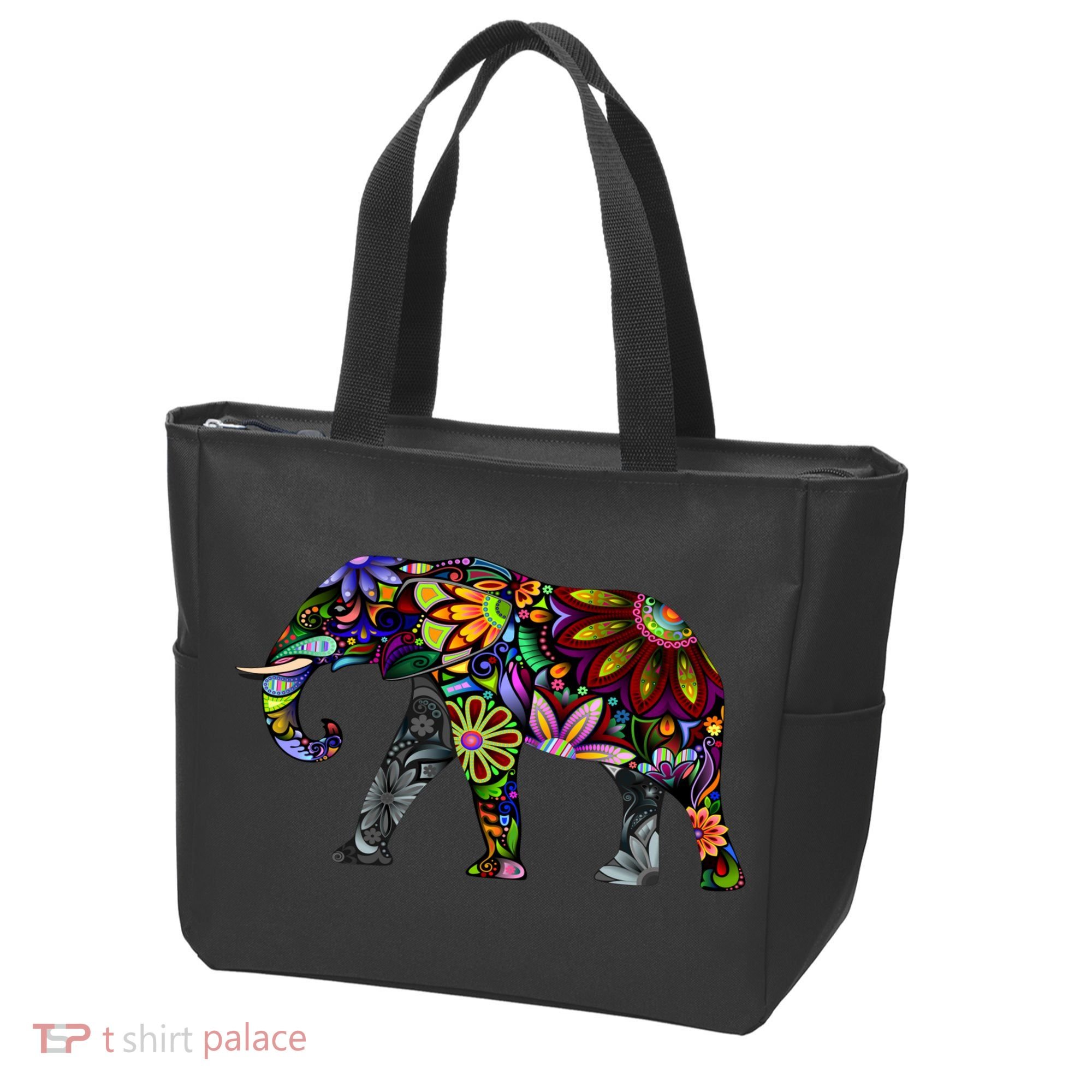 Cheerful Elephant Tote Bag