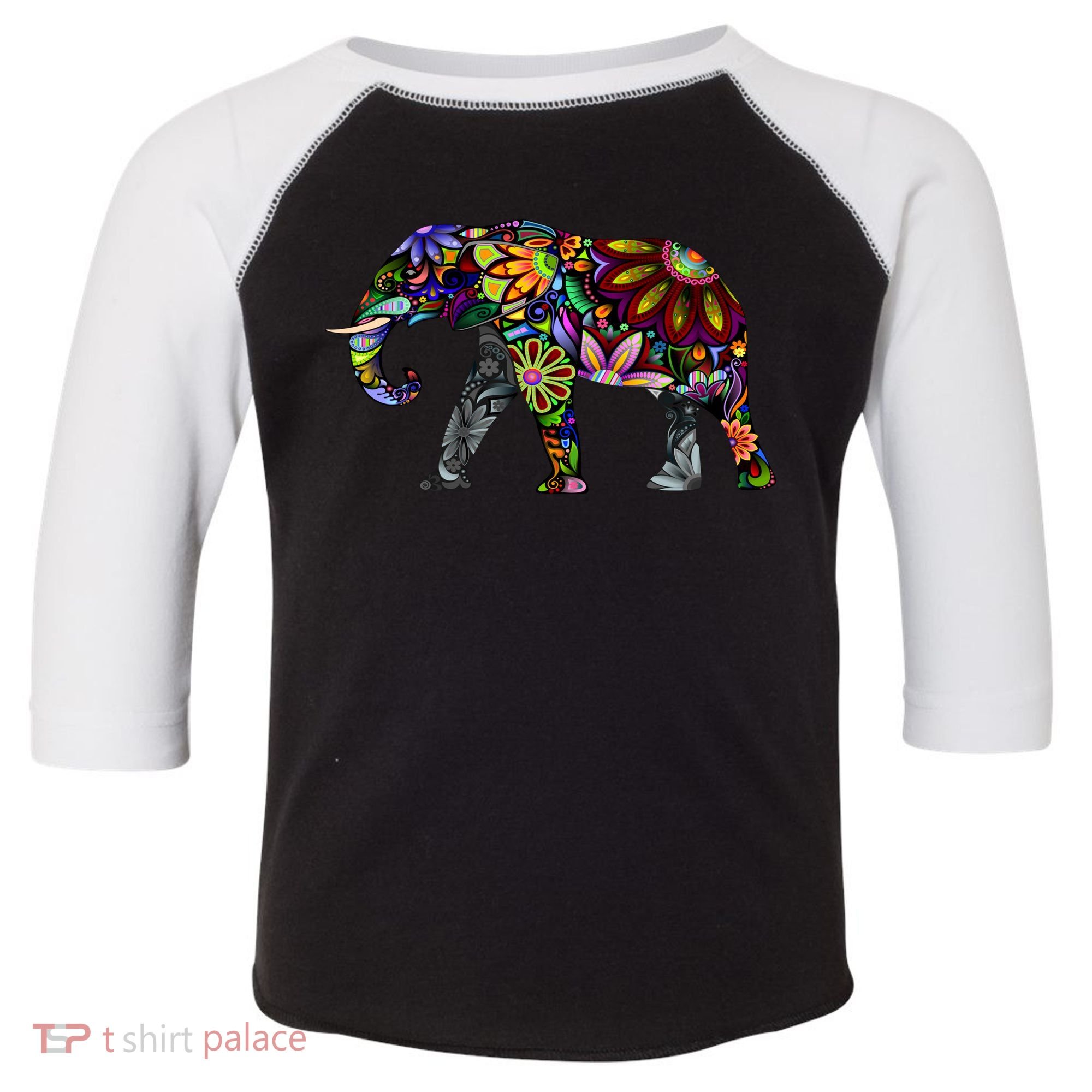 Cheerful Elephant Toddler Fine Jersey T-Shirt