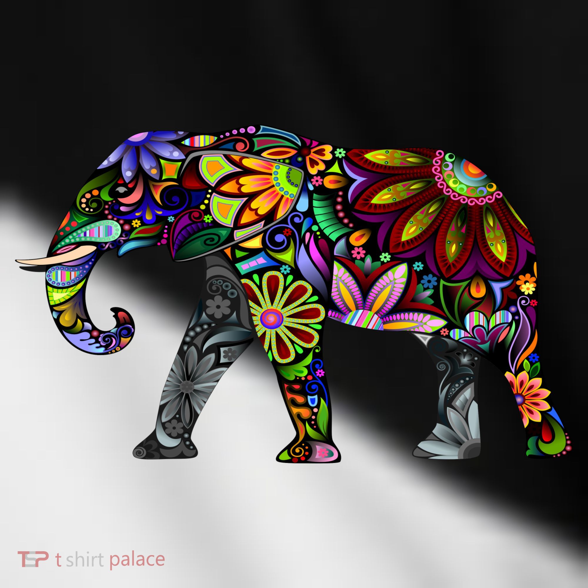 Cheerful Elephant Toddler Fine Jersey T-Shirt