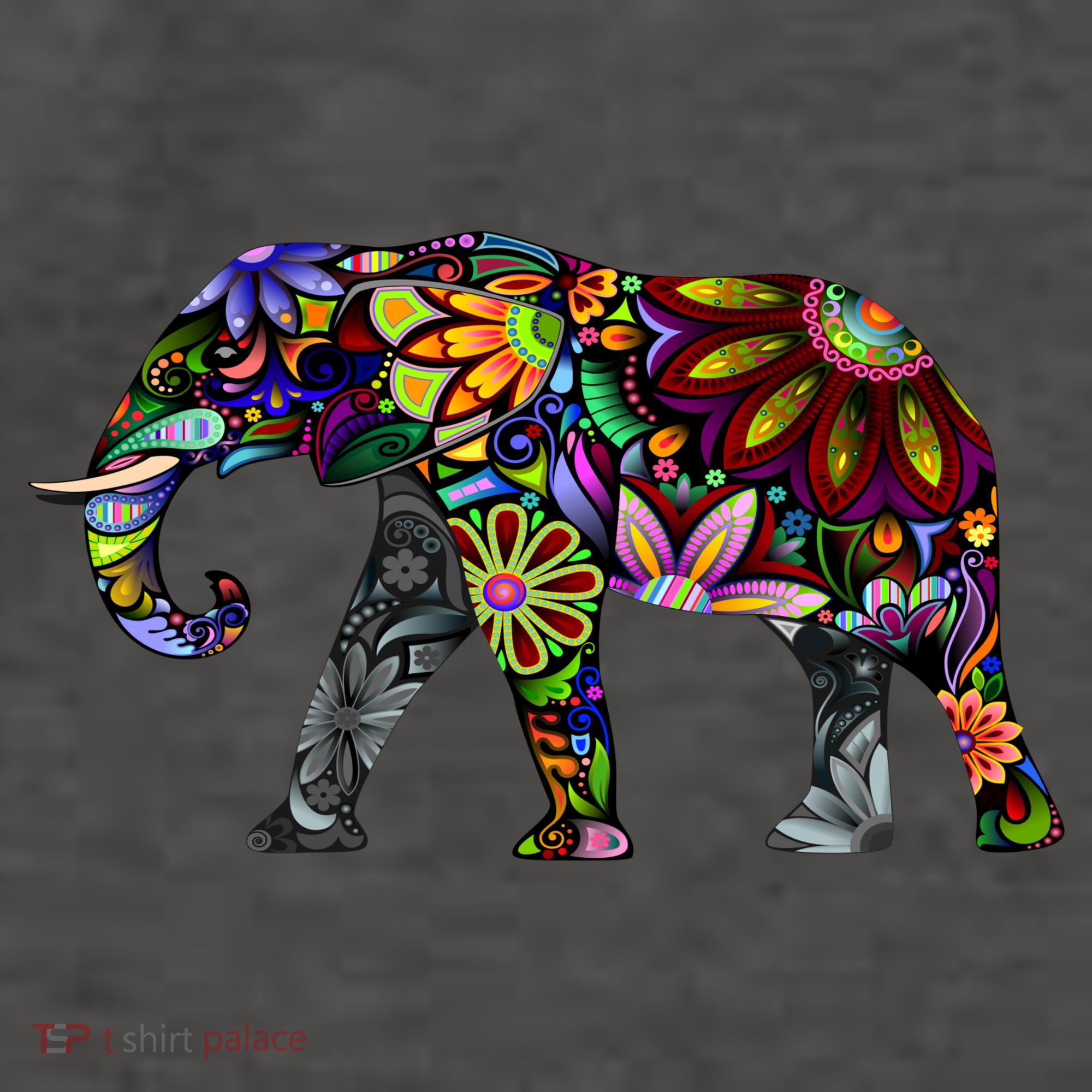 Cheerful Elephant Vector Backpack