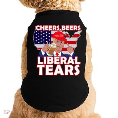 Cheers Beers Liberal Tears Pro Trump Doggie Tank