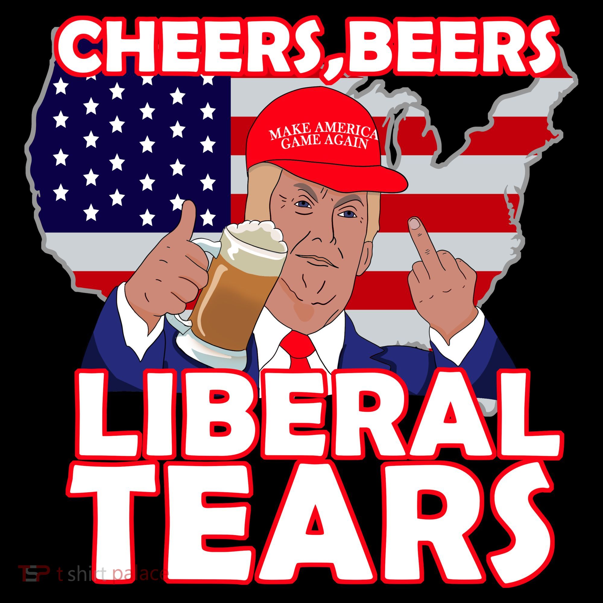 Cheers Beers Liberal Tears Pro Trump Sweatshirt
