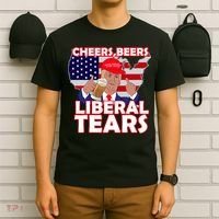 Cheers Beers Liberal Tears Pro Trump T-Shirt thumb 6