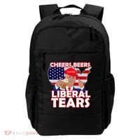 Cheers Beers Liberal Tears Pro Trump Backpack thumb 0