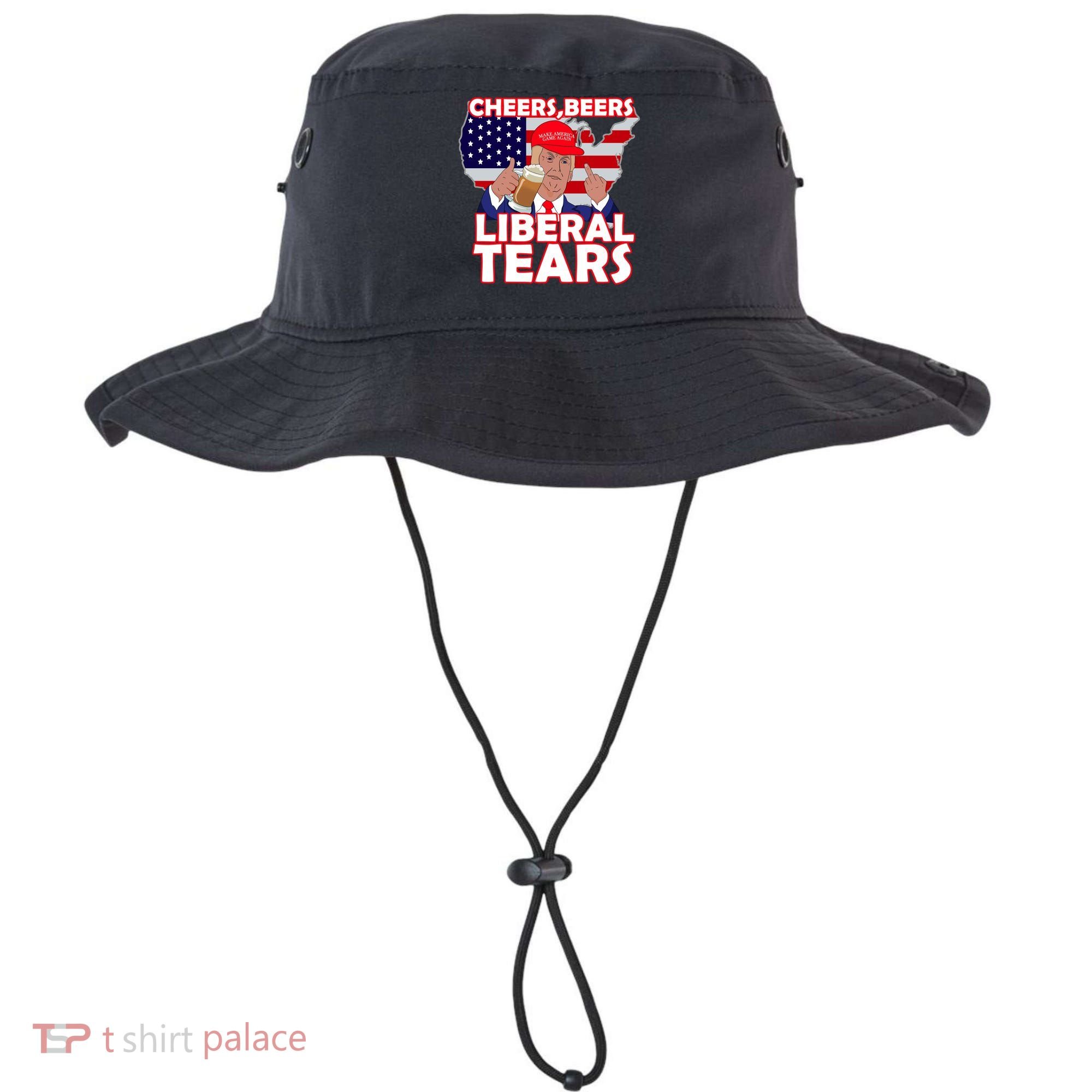 Cheers Beers Liberal Tears Pro Trump Bucket Hat