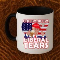 Cheers Beers Liberal Tears Pro Trump Coffee Mug thumb 2