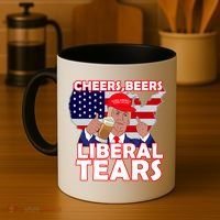 Cheers Beers Liberal Tears Pro Trump Coffee Mug thumb 4