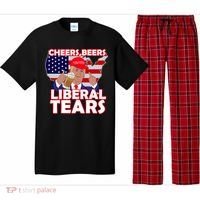 Cheers Beers Liberal Tears Pro Trump Pajama Set thumb 0