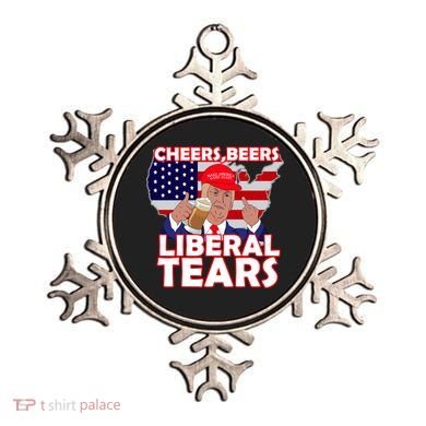 Cheers Beers Liberal Tears Pro Trump Ornament