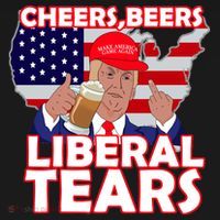 Cheers Beers Liberal Tears Pro Trump Baby Bodysuit thumb 2