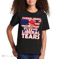Cheers Beers Liberal Tears Pro Trump Kids T-Shirt thumb 2