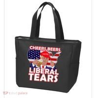 Cheers Beers Liberal Tears Pro Trump Tote Bag thumb 3