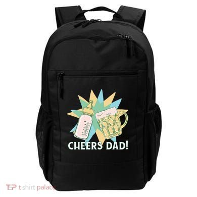 Cheers Dad Bottle And Beer Backpack