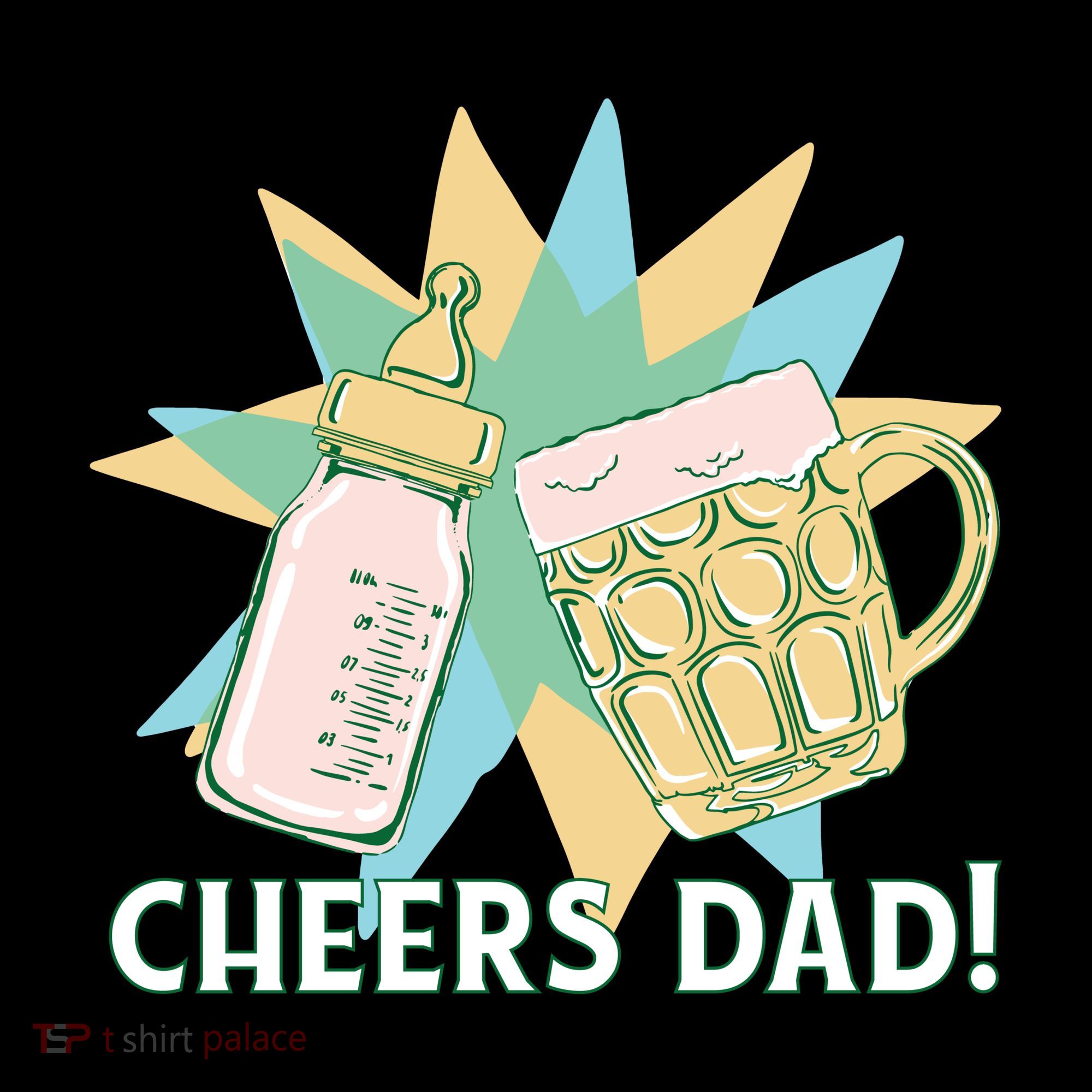 Cheers Dad Bottle And Beer Bucket Hat