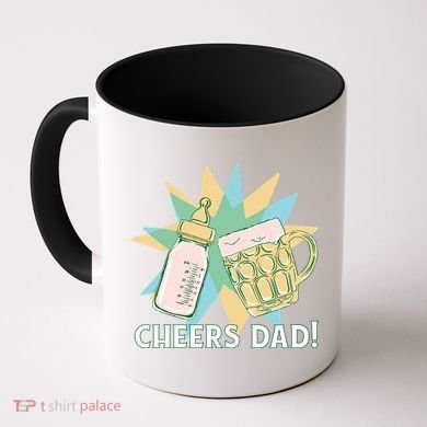 Cheers Dad Bottle And Beer Coffee Mug
