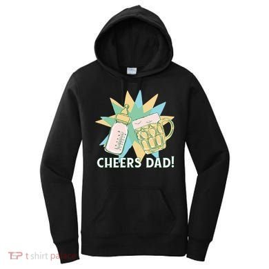 Cheers Dad Bottle And Beer Women's Hoodie