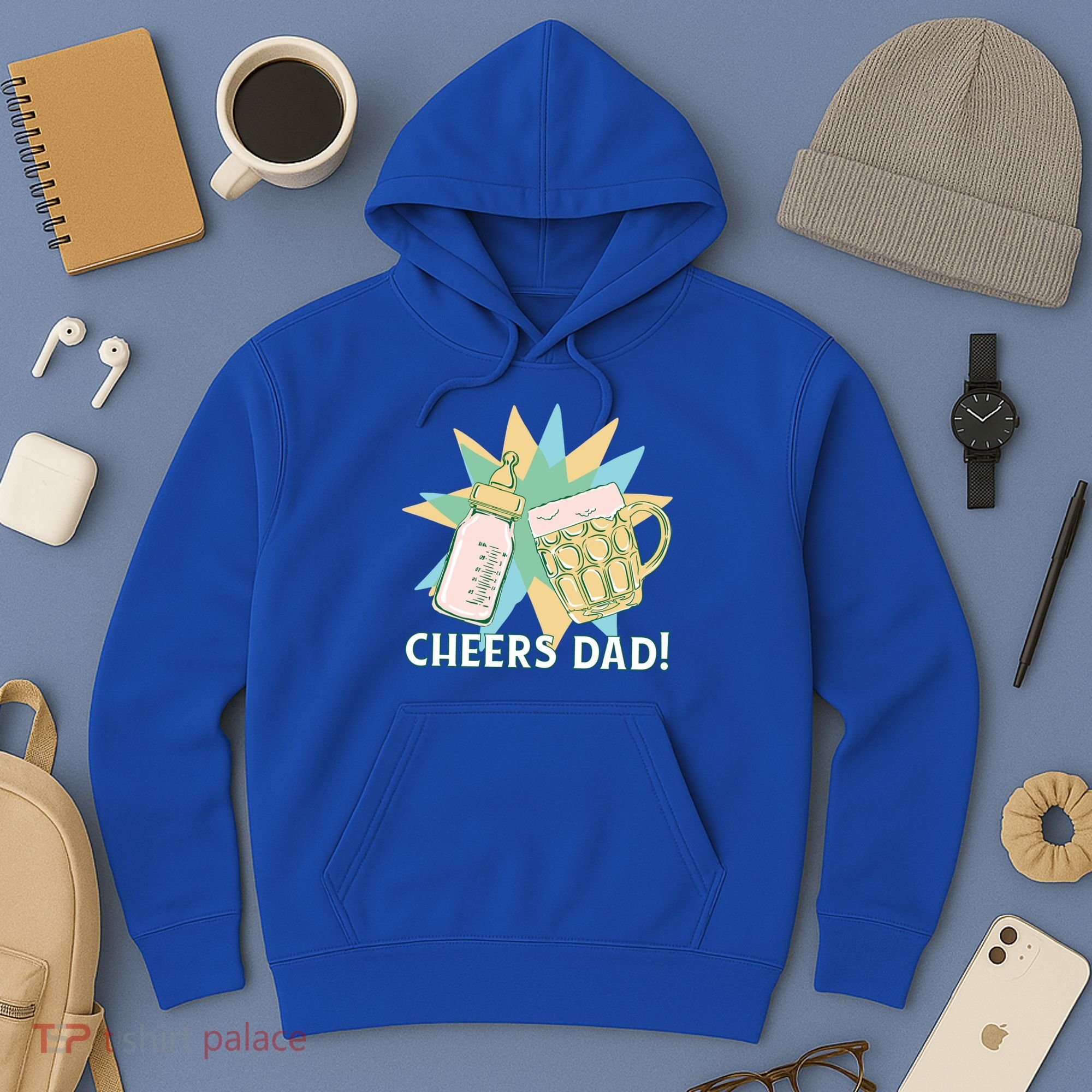 Cheers Dad Bottle And Beer Hoodie