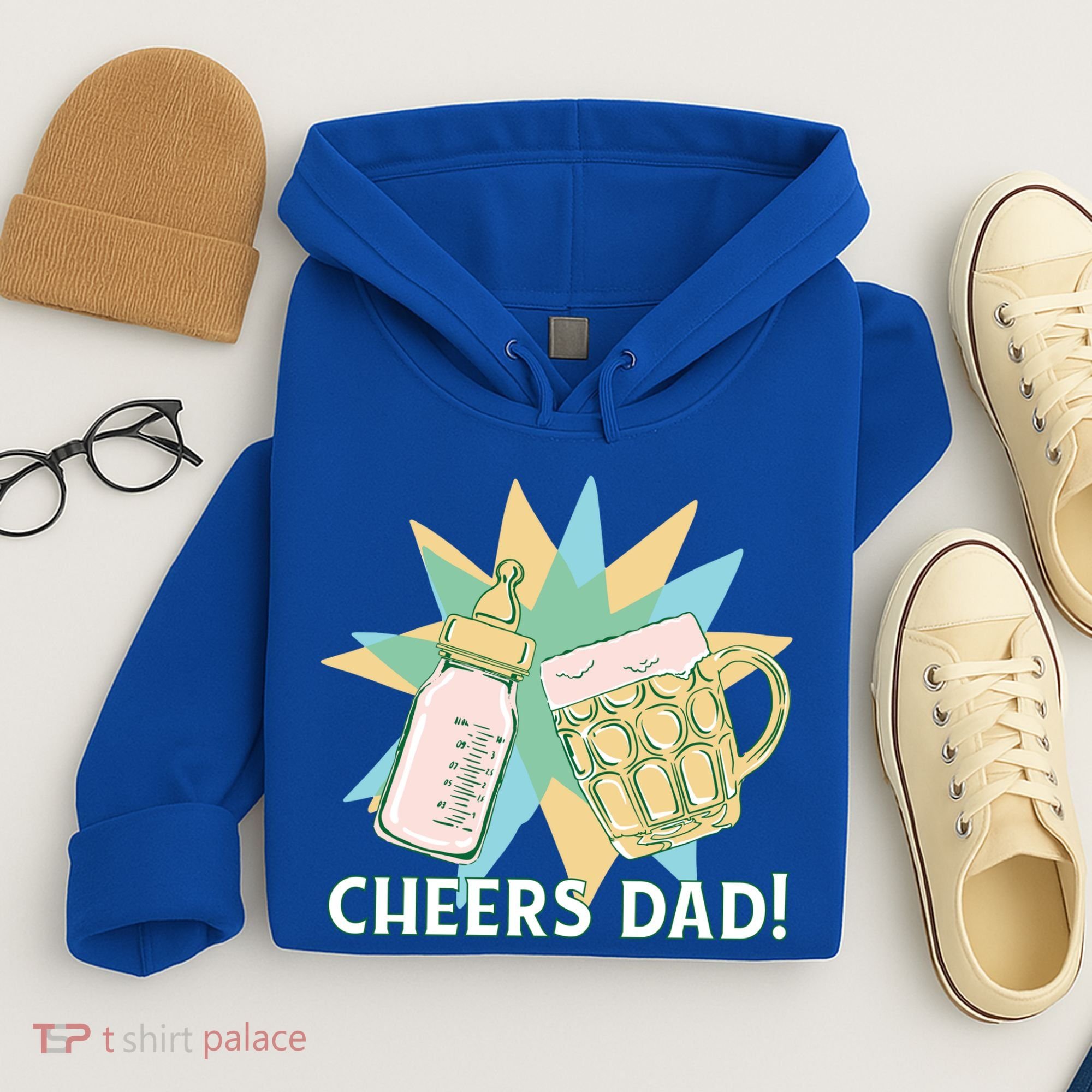 Cheers Dad Bottle And Beer Hoodie