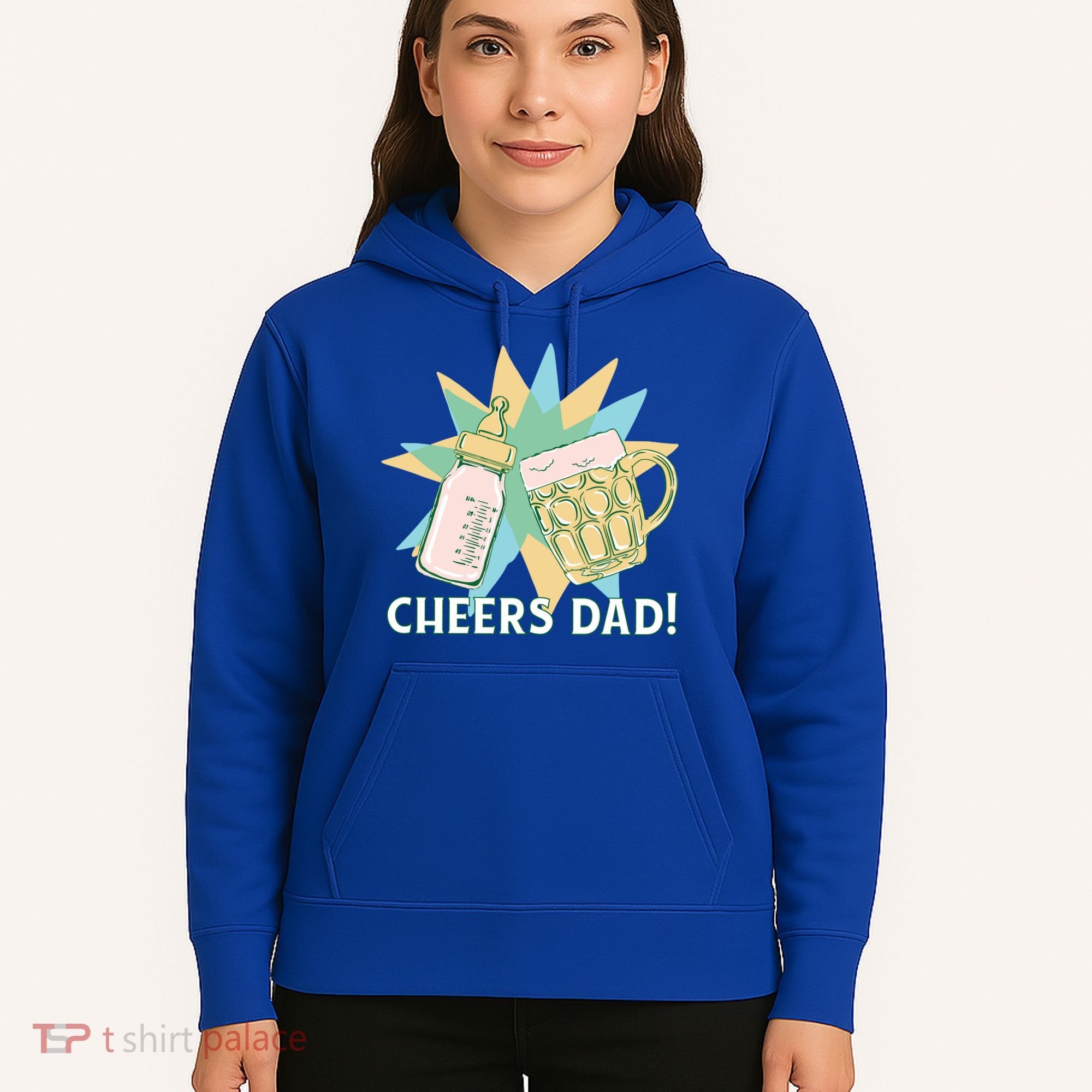 Cheers Dad Bottle And Beer Hoodie
