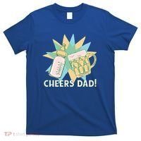 Cheers Dad Bottle And Beer T-Shirt thumb 0