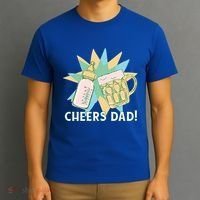 Cheers Dad Bottle And Beer T-Shirt thumb 3