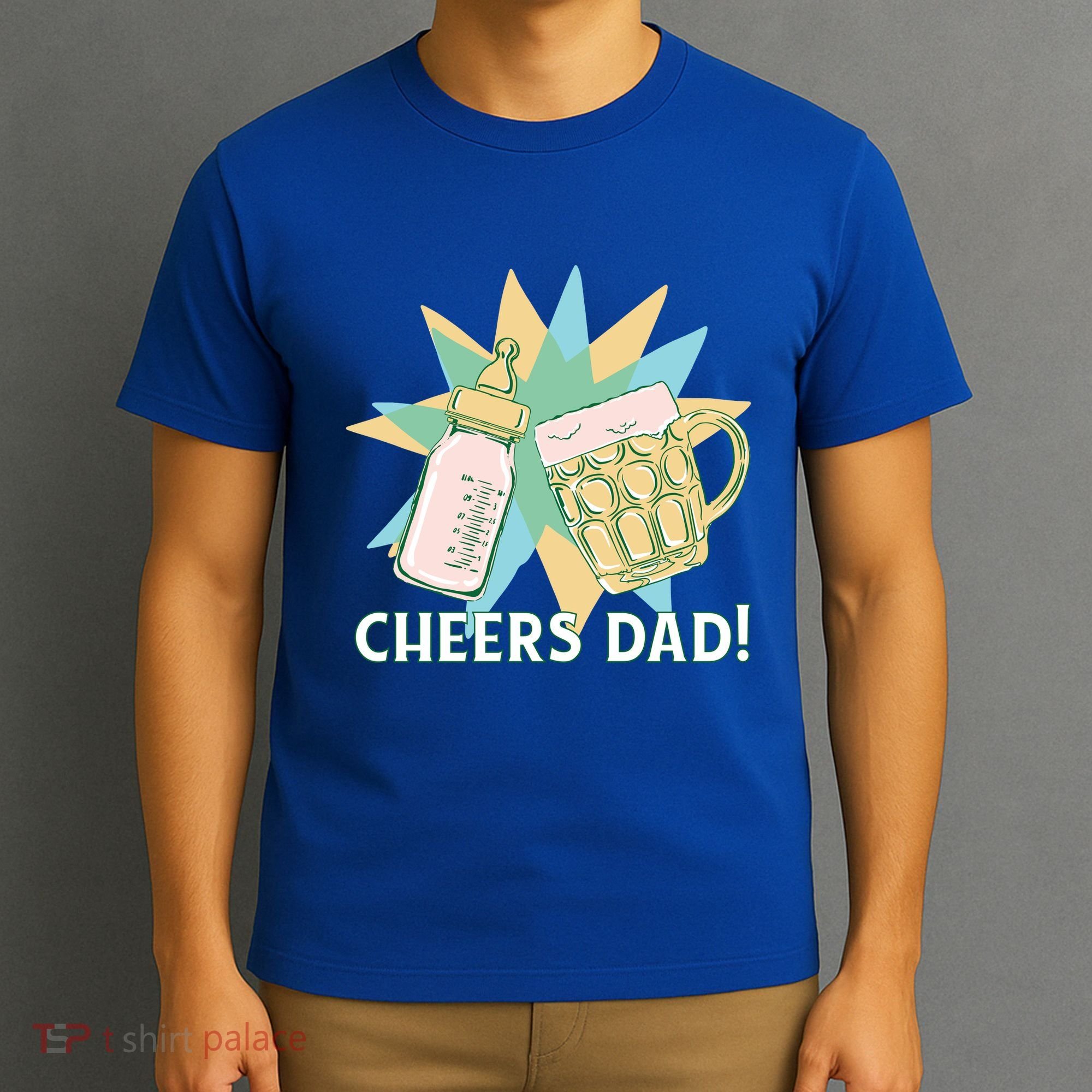 Cheers Dad Bottle And Beer T-Shirt