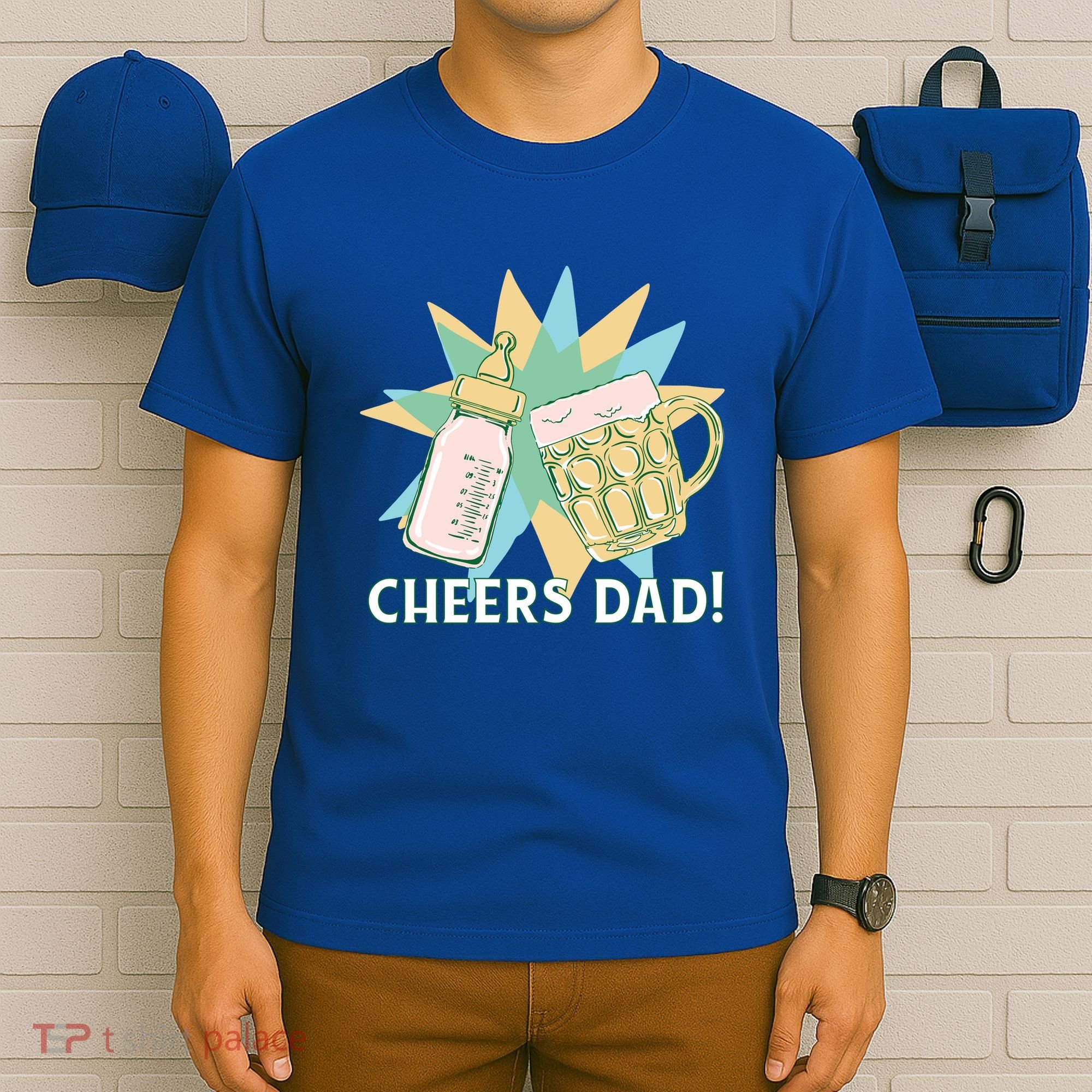 Cheers Dad Bottle And Beer T-Shirt