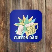 Cheers Dad Bottle And Beer Coaster thumb 0