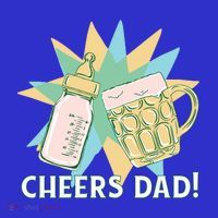Cheers Dad Bottle And Beer Coaster thumb 2
