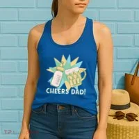 Cheers Dad Bottle And Beer Women's Tank Top thumb 2