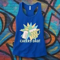 Cheers Dad Bottle And Beer Women's Tank Top thumb 3