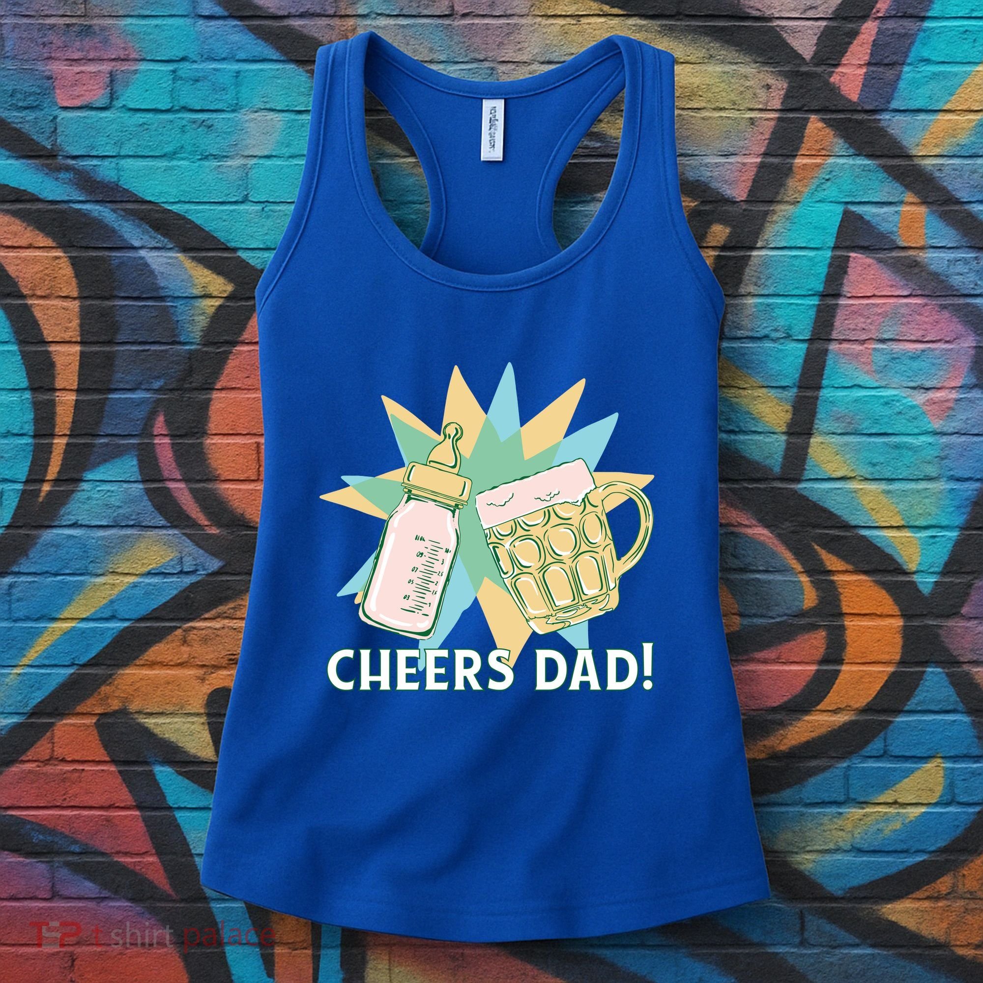 Cheers Dad Bottle And Beer Women's Tank Top