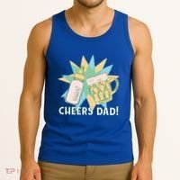 Cheers Dad Bottle And Beer Tank Top thumb 3