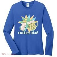 Cheers Dad Bottle And Beer Women's Long Sleeve Shirt thumb 0