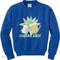 Cheers Dad Bottle And Beer Kids Sweatshirt thumb 0