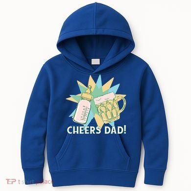 Cheers Dad Bottle And Beer Kids Hoodie