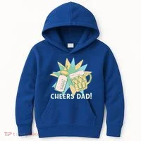 Cheers Dad Bottle And Beer Kids Hoodie thumb 0