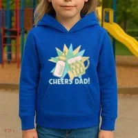 Cheers Dad Bottle And Beer Kids Hoodie thumb 3